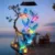 LED Solar Blue Hummingbird Wind Chime Light Outdoor Courtyard Balcony Garden Landscape Decoration Atmosphere Lighting