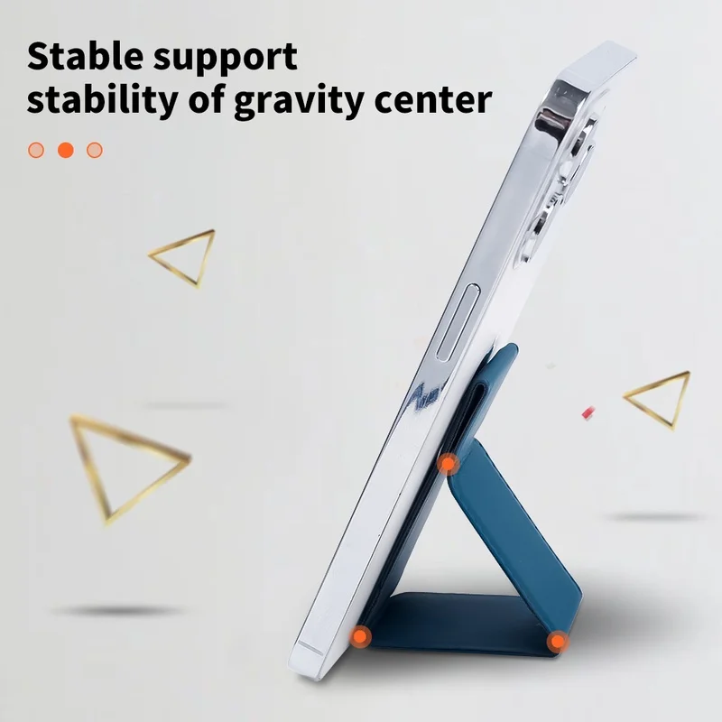 Magnetic Kickstand Phone Holder with Finger Grip and Hand Strap