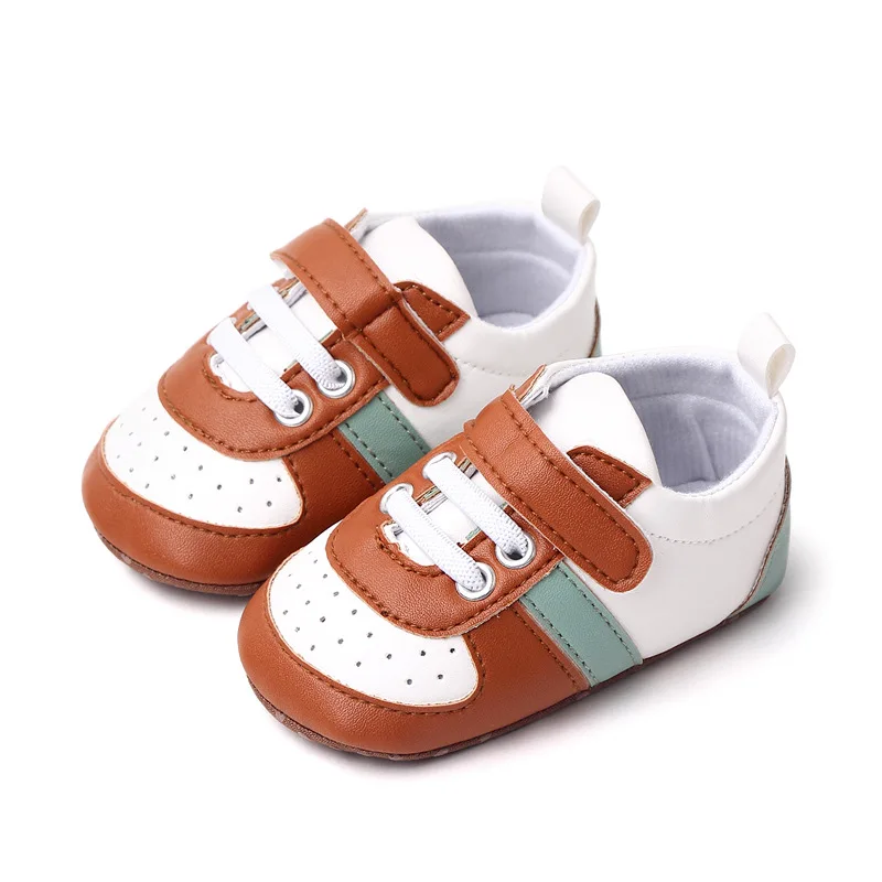 Infant Baby Cute PU Leather Girls Boys Shoes Casual Anti-Slip Breathable Shoes Soft Sole Toddler First Walking Shoes 0-18M 2025 3