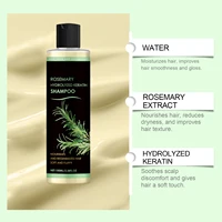 Shampoing naturel au romarin, perte d'épaisseur des cheveux, nourrissant en profondeur, soin du cuir chevelu, renforcement, réparation, contrôle de l'huile endommagée pour hommes et femmes 2