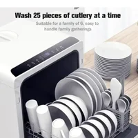 Dish Washing Machine Large Capacity Portable and Movable Household Free installation Free Hand Desktop Dishwasher 2
