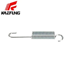 Motorcycle Kickstand Spring Replacement - Durable Silver Metal Stand Return Accessory (100MM)