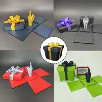 8cm Middle Finger in a Box,Middle Finger Surprise Gift Box,Annoying Gift Box,Spoof Hand Prank Pop up Gift,Christmas Novelty Gift 2
