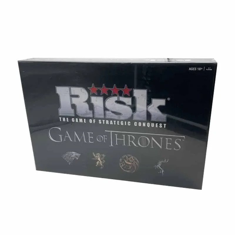 Jogo de estratégia emocionante: Risk Game of Thrones Jogo de cartas em inglês para festas e muito mais