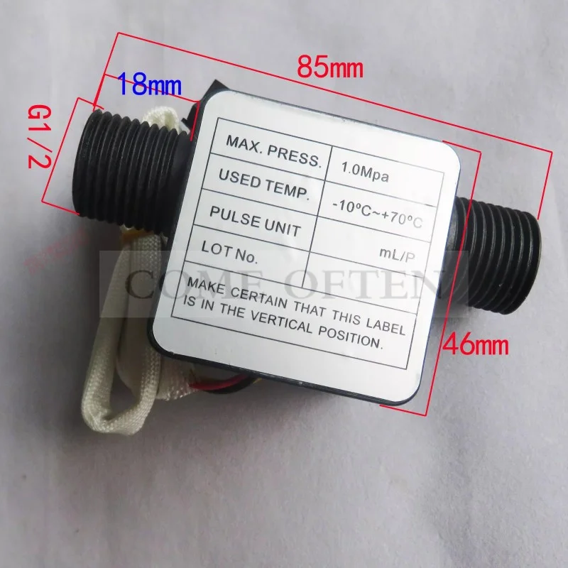 Gear Flowmeter OF05ZAT OF06ZAT Dishwashing Liquid High Viscosity Liquid Flow Sensor G1/2&rdquo; G3/4&rdquo; Hall Square 10L 1Mpa 5VDC AICHI
