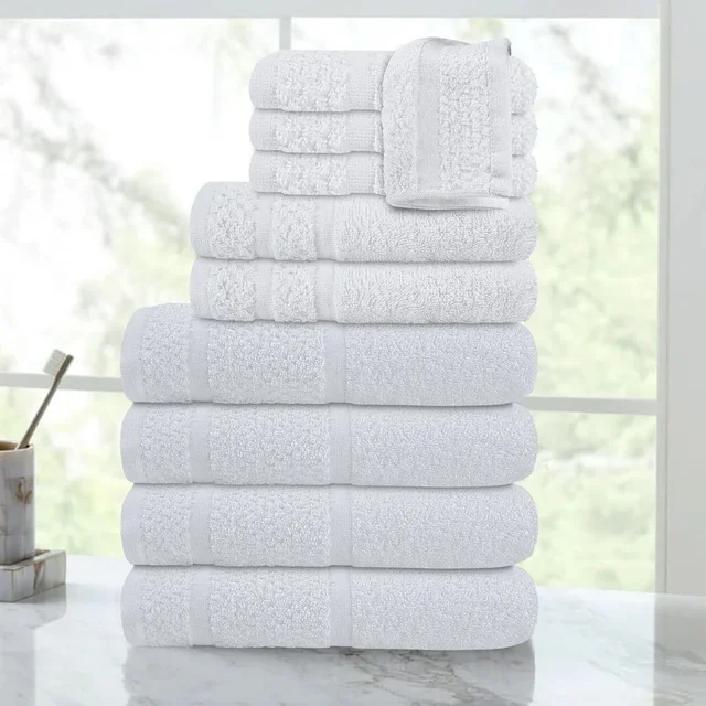 10-Piece Cotton Towel Set 1