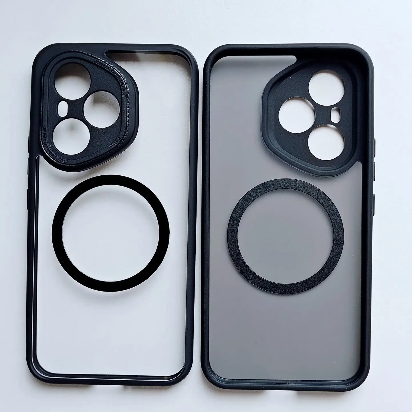 Luxury Matte Transparent MagSafe-Compatible Case with Built-in Magnet and Wireless Charging Support, Shockproof Design