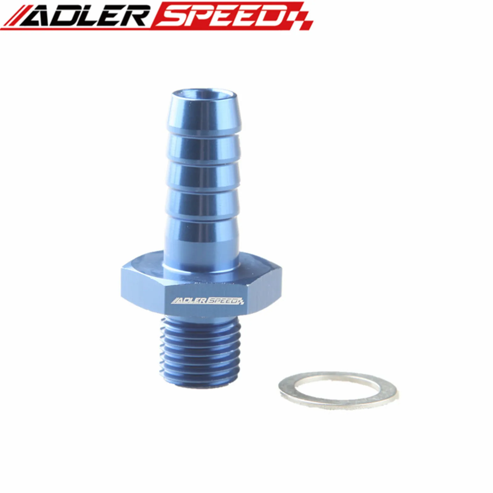 

Aluminum Bosch 044 Fuel Pump Inlet M18 X 1.5 To Ø6.5 Barb Fitting Adapter Blue