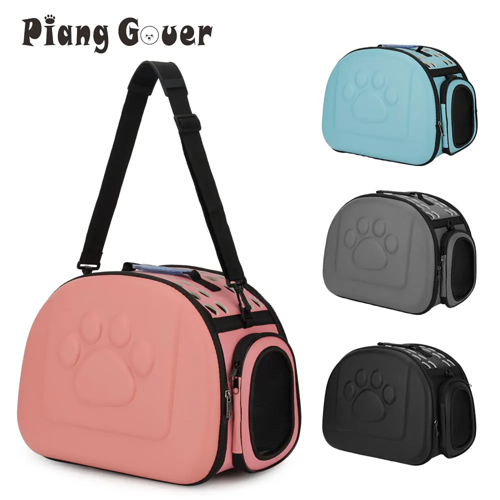Small Dog Cat Carrier Bag Foldable Portable Pet Handbag Travel Pet Carrying Shoulder Puppy Bag