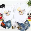 I'm Just Here For The Snacks Print Funny Family Matching Outfits Cute Mickey Mouse Shirt Father Mother and Kids Disney Tees Tops 2