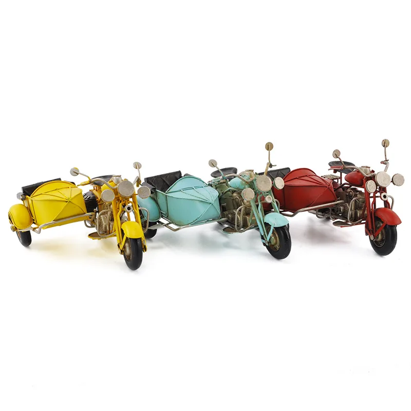 

Retro Crafts Handmade Creative Wrought Iron Small Tricycle Living Room Baby Room Decoration Home Birthday Gift