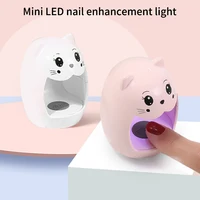 Mini Led Quick Drying Nail Oil Glue Baking Light USB Phototherapy Machine Cartoon Shaped Single Finger Nail Enhancement Light 2