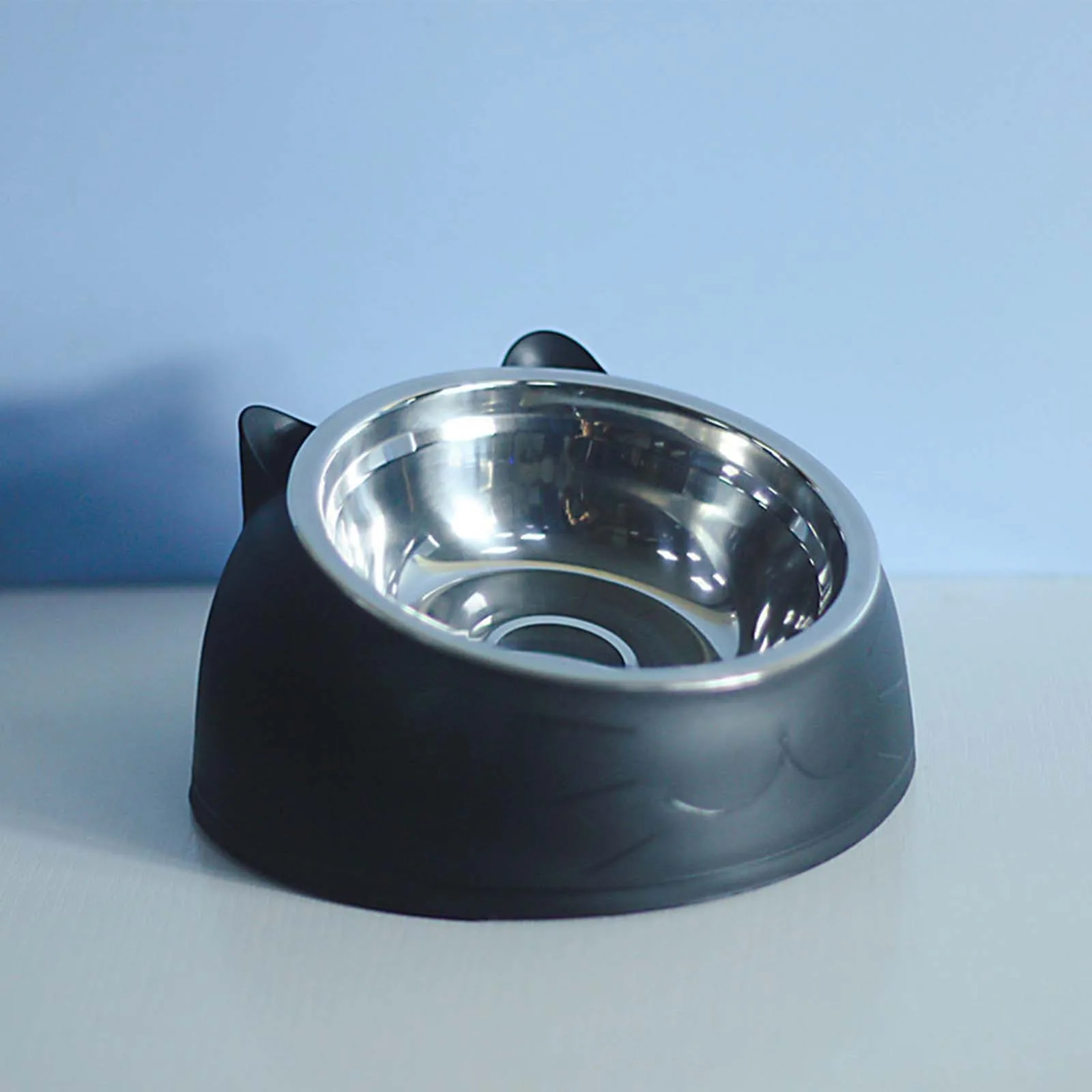 Title 1, Cat Dog Bowl Raised Non Slip Puppy Base Cat Foo...