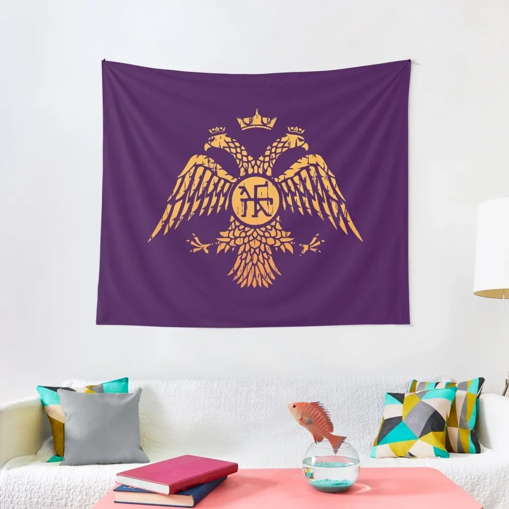 

Byzantine Eagle Symbol Flag Tapestry Room Ornaments Korean Room Decor Tapestry