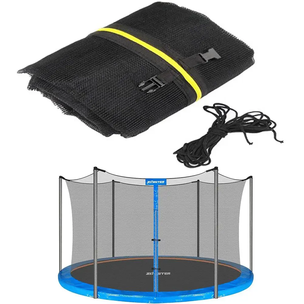 Trampoline Safety Net Trampoline Replacement Safety Enclosure Net for 6/8 Poles 72/96/120 inches Round Frame