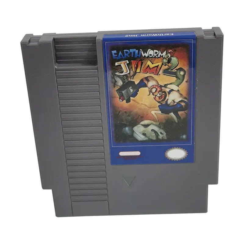 Cartuccia Multi Gioco Earthworm Jim2 Per Nes Ntsc E Console Per Videogiochi A 8 Bit Versione Pal