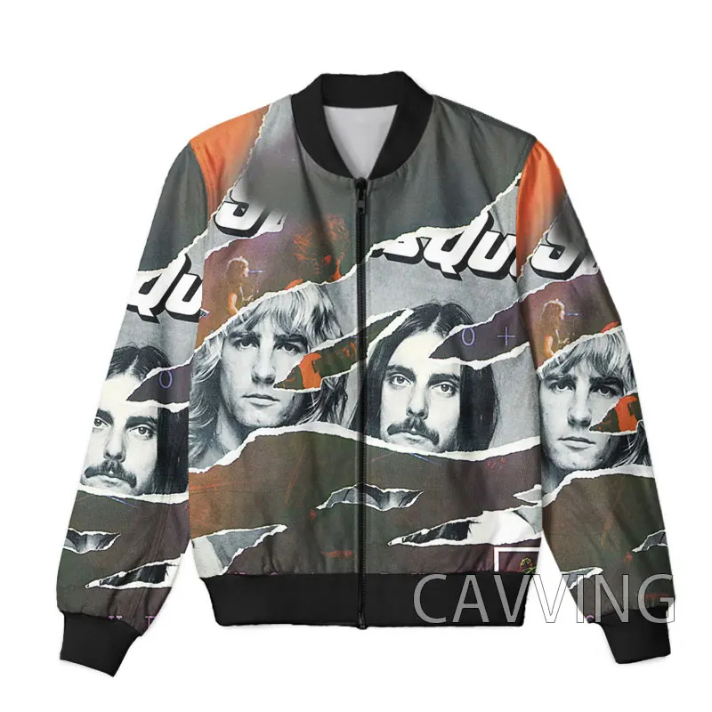 CAVVING 3D Printed Status Quo Band Zipper Bomber Jackets Men Overcoat Mens Coat Zip Up Jackets for Women/Men 3