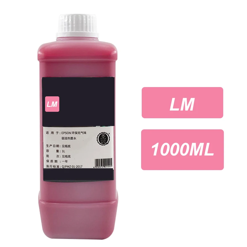 1000ML Pigment Low odor Eco-solvent Ink For Epson DX4 DX5 DX6 DX7 XP600 TX800 PrinterHead Allwin Sky-Color PHANTOM TITANJET 