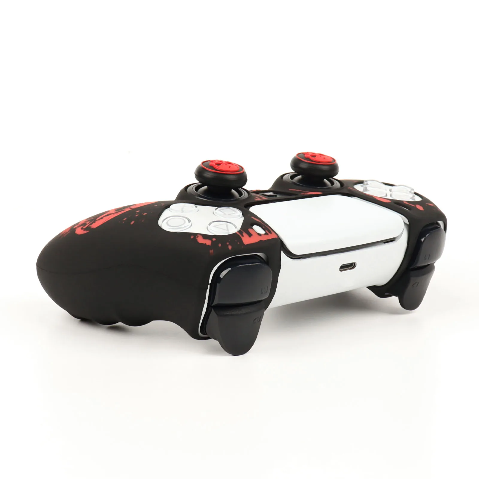 Enhanced Grip Silicone Controller Cover with Laser Engraving & Thumb Grips