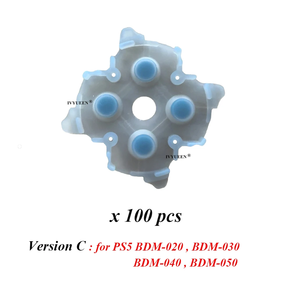 100 PCS Conductive Rubber Adhesive Pads for PlayStation Controllers