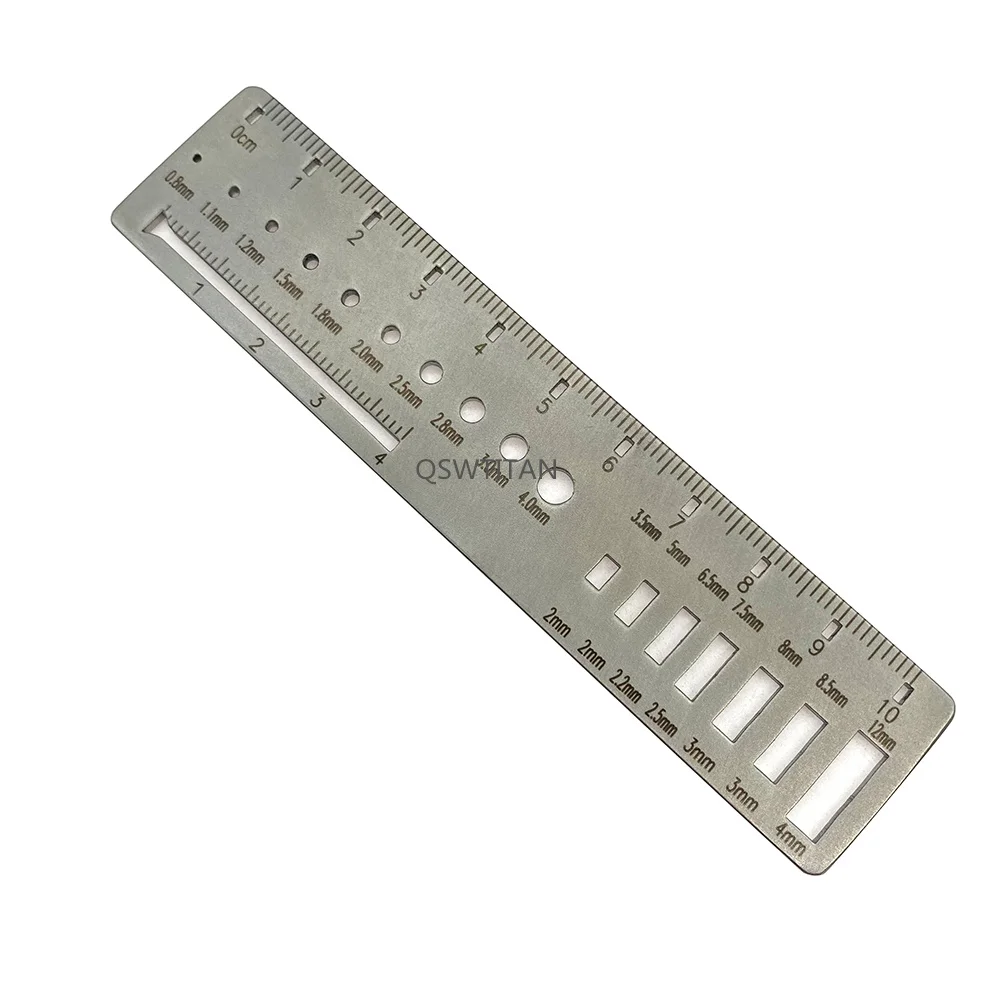 Orthopedic Instruments Orthopedic Measuring Ruler for Kirschner Wire Drill Screw Plate Measuring Diameter