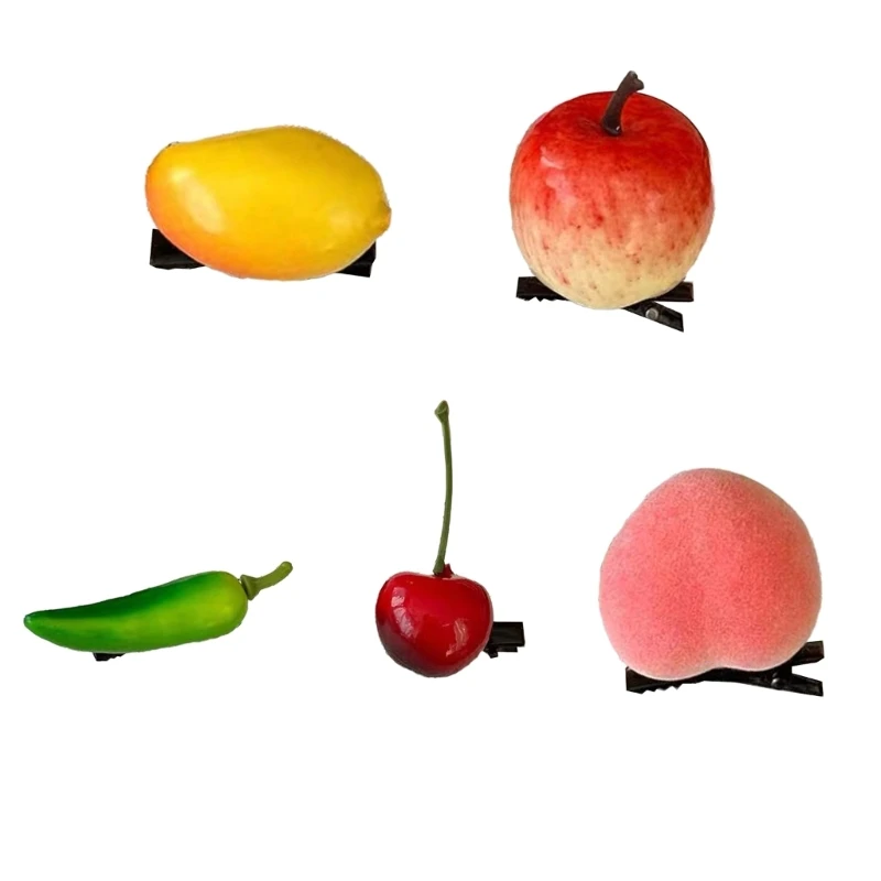 

Teenager Girl Costume Funny Fruit Hairclip Women Girl Hairclip Multifunction Kids Hair Accessories for Kid Girl