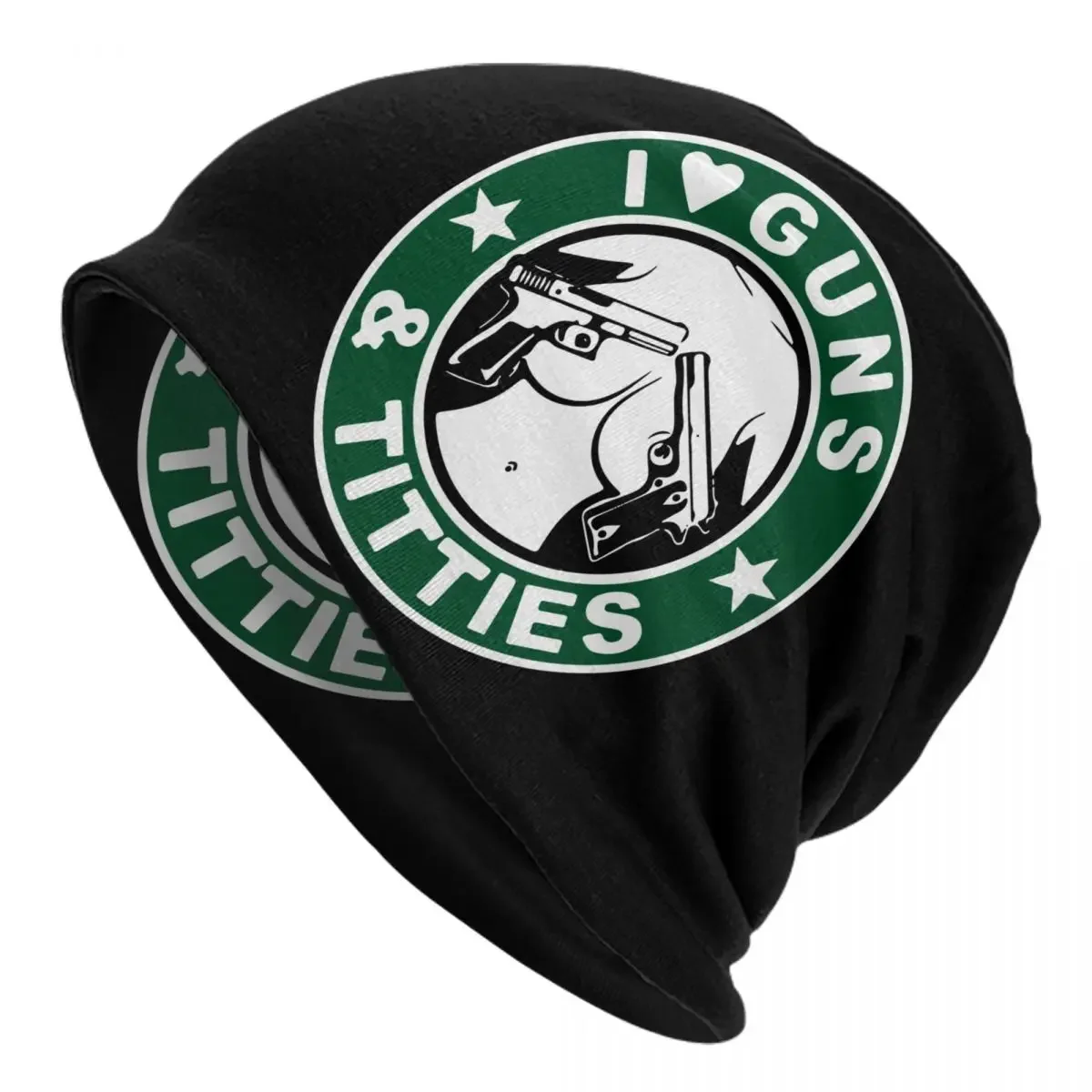 

I Love Guns And Titties Beanie Cap Unisex Winter Warm Bonnet Homme Knitting Hat Hip Hop Outdoor Ski Skullies Beanies Hats
