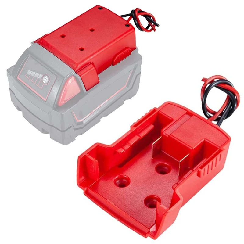 For Milwaukee 18V Li ion Battery Adapters Dock Power DIY Battery Converter Connector 12AWG Home