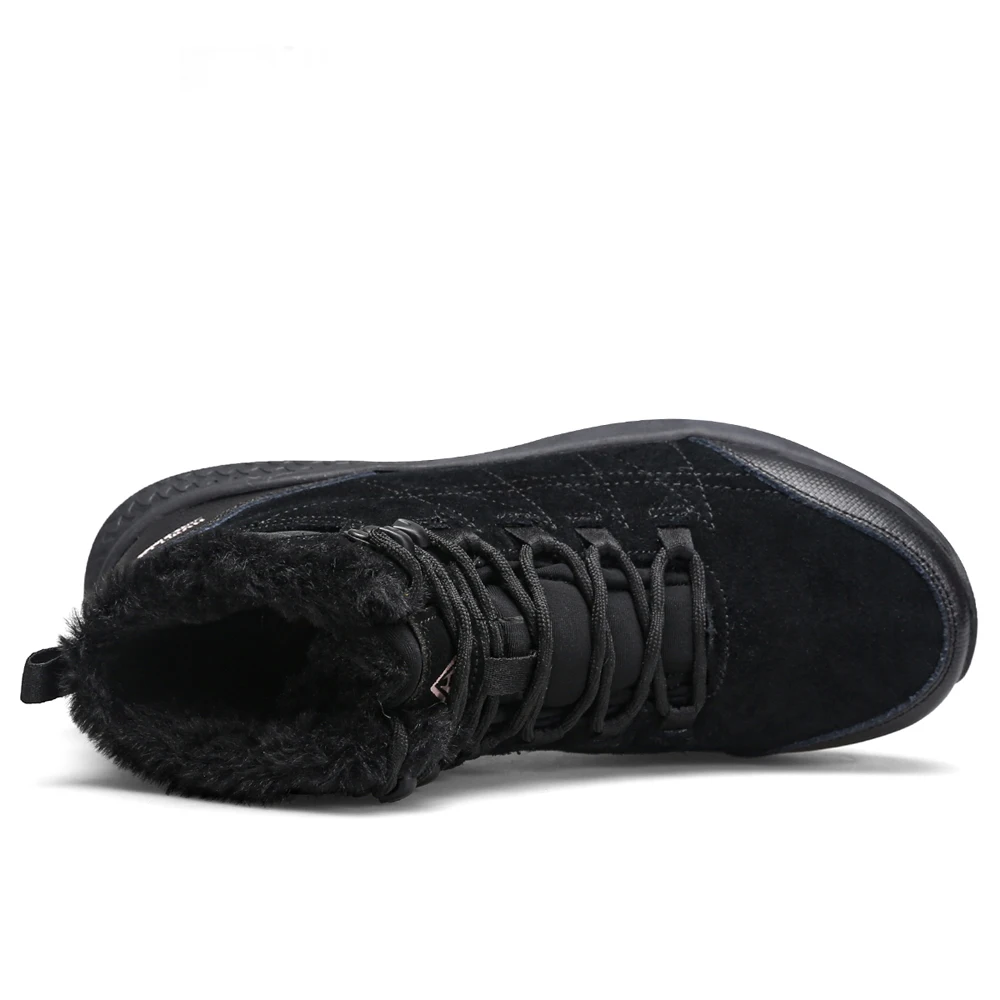 HUMTTO Leather Hiking Boots Winter Keep Warm Shoes for Women Outdoor Trekking Snow Boots Womens Luxury Designer Woman Sneakers