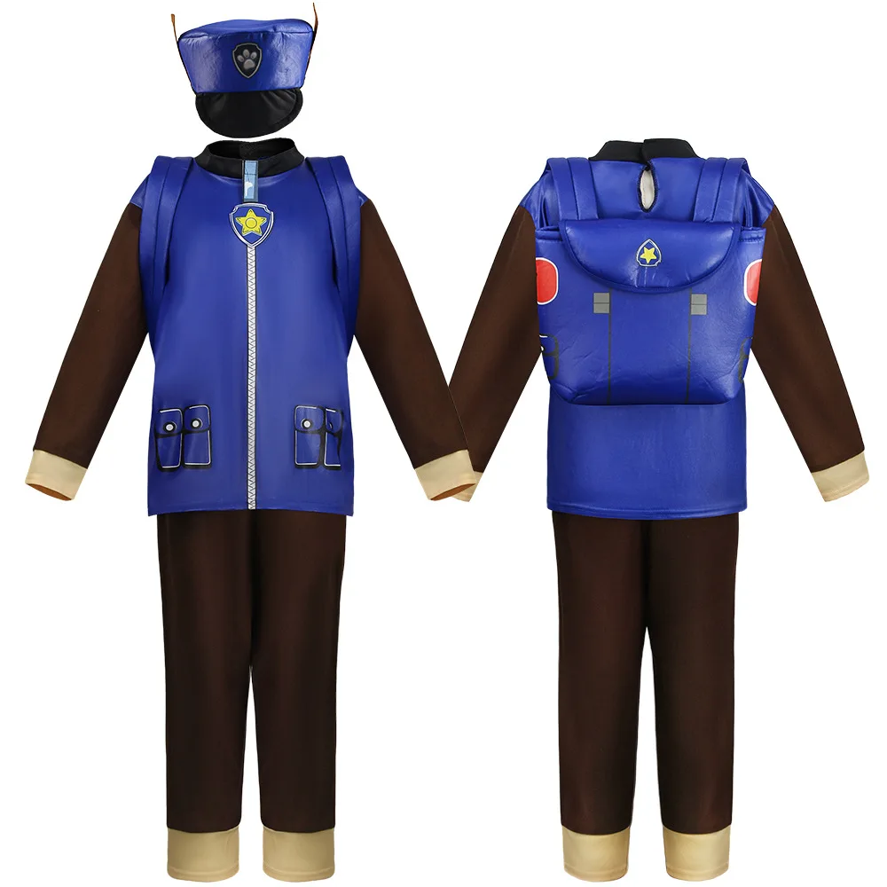 CGMGTSN-Costume de Capitaine de Patrouille Ryder pour Enfant Garçon et  Fille, Déguisement de Dessin Animé, ixd'Halloween, Cadeau de Noël