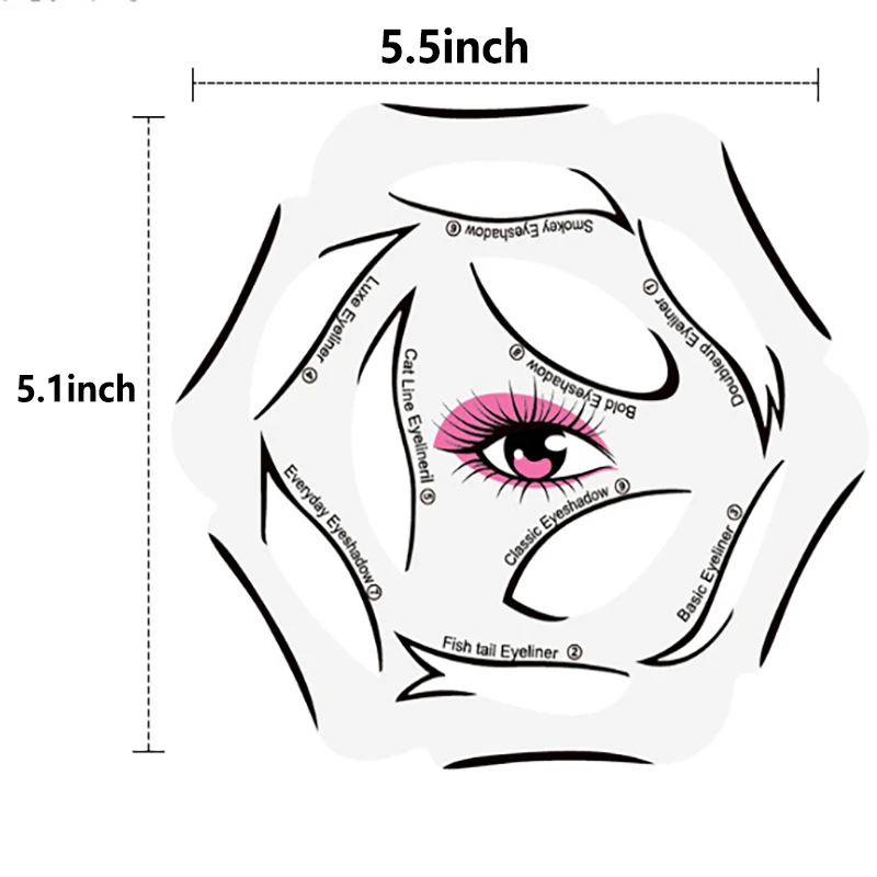 Multifunctional Eyeliner Eyeshadow Stencil Eye Makeup Template Transparent Eyeliner Card Makeup Tool eyeliner stencil tool,makeup tools,eye makeup tools