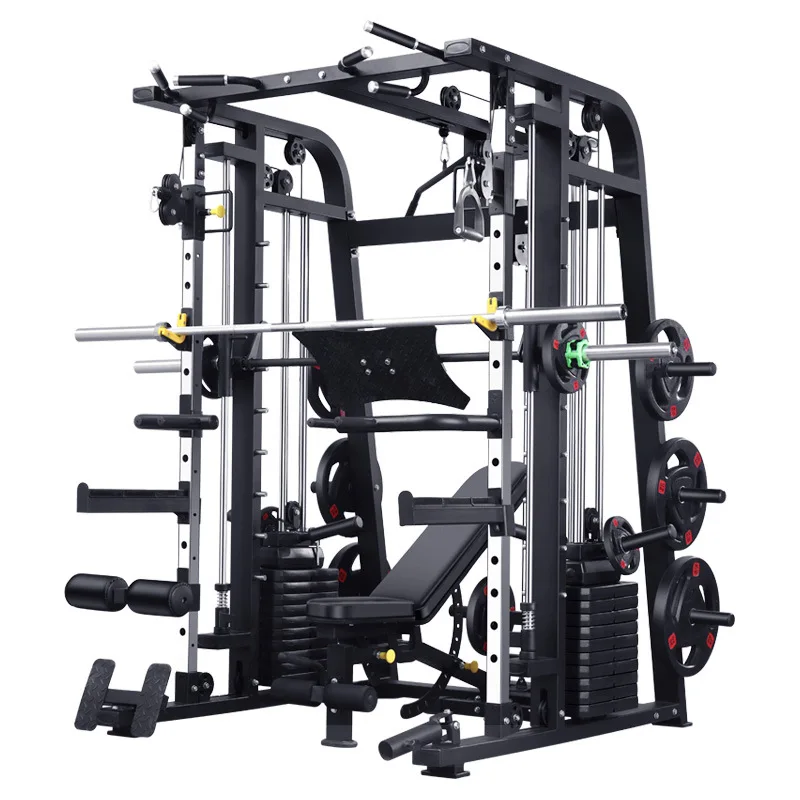 Bodybuilding Strength Machine Fitness Home Gym Equipment Multifunzionale Smith Machine Squat Commercial All In One Smith Machine