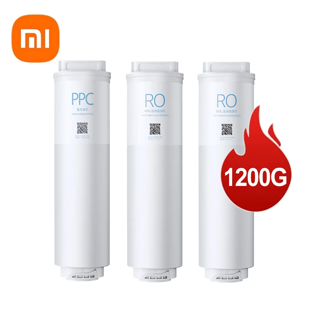 Xiaomi Purificador de Água Filtro Grupo Composto Elemento Ppc5 Osmose Reversa Filtro Ro1 Ro3 1200g