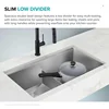 33-Inch Undermount Workstation 16 Gauge Double Bowl Stainless Steel Kitchen Sink with Accessories, KWU112-33 5