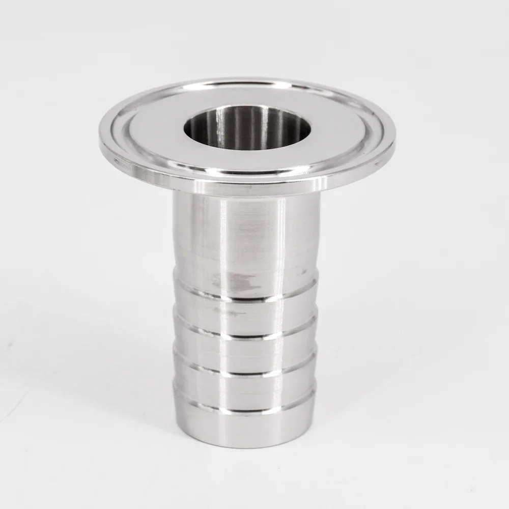 6 8 10 12 14 16 19 25 32 38 45 51mm 호스 바브 x 0.5 1 1.5 2 트라이 클램프 SUS 304 316L 스테인레스 스틸 위생 피팅 자작