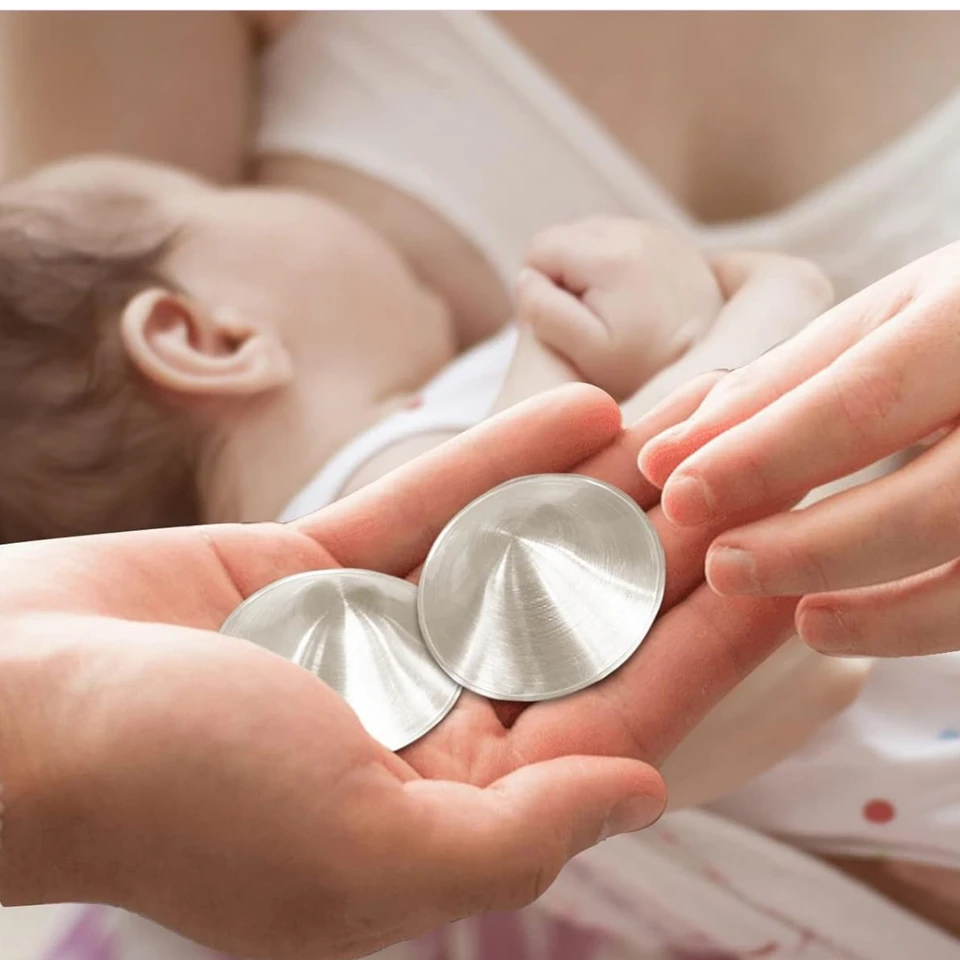 Coppe Allattamento In Argento 999 - Protezione Capezzoli Doloranti, Senza Creme, Taglia Unica - Foto 12