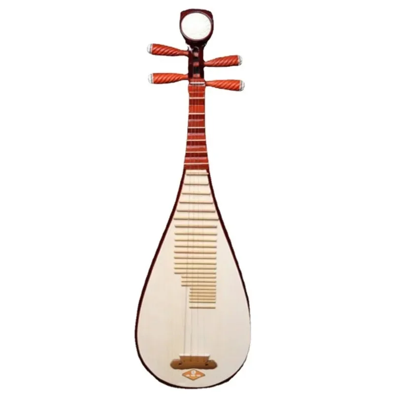 Redwood Pipa Beginners Practice Professional Relax and Soothe The Body Lute Traditional Chinese Musical String Instrument