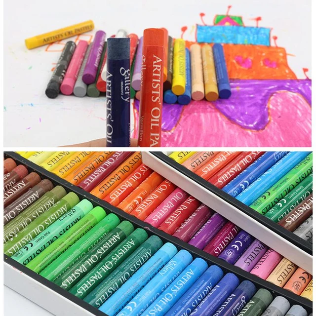 Oil Pastels For Artists Professional Drawing Crayons Round Oil Pastel  Supplies Drawing Graffiti Art Crayons For Kids Artists - AliExpress