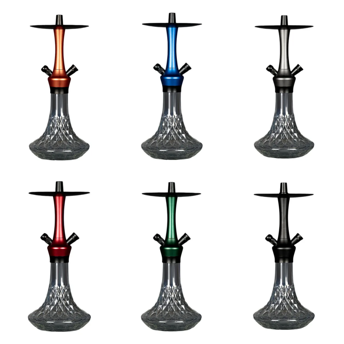 Retro Medium Aluminum Alloy Hookah, Complete Hooka Nargile Full Set Smoking Accessory, Genuine Luxury Mousse Shisha Cool Gadgets