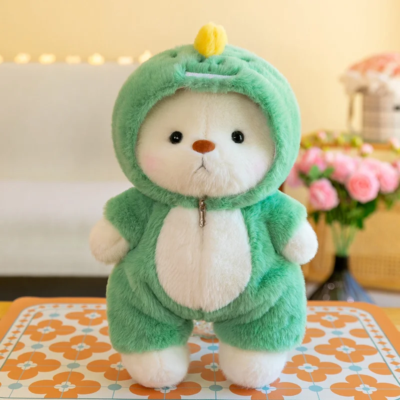 Kawaii Bear Plush Toy stuffed Animals Teddy Bear Wear Suit Soft Doll Birthday Christmas Gifts for Boy Girl