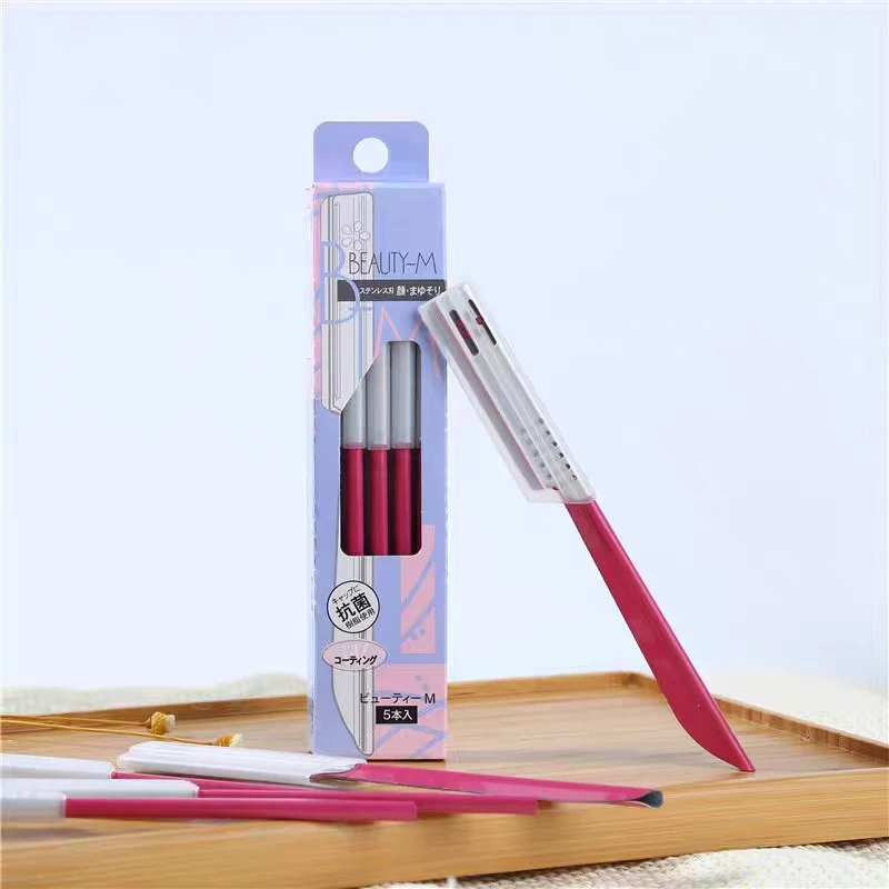 Eyebrow Scraper Five Pieces Decorative Unisex Makeup Tool Anti-scratch Beginner Safe Type Manual