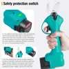 21V Cordless Electric Shear Pruner Brushless Efficient Garden Scissor Bonsai Pruning Tree Branches Cutter for Makita Battery 6