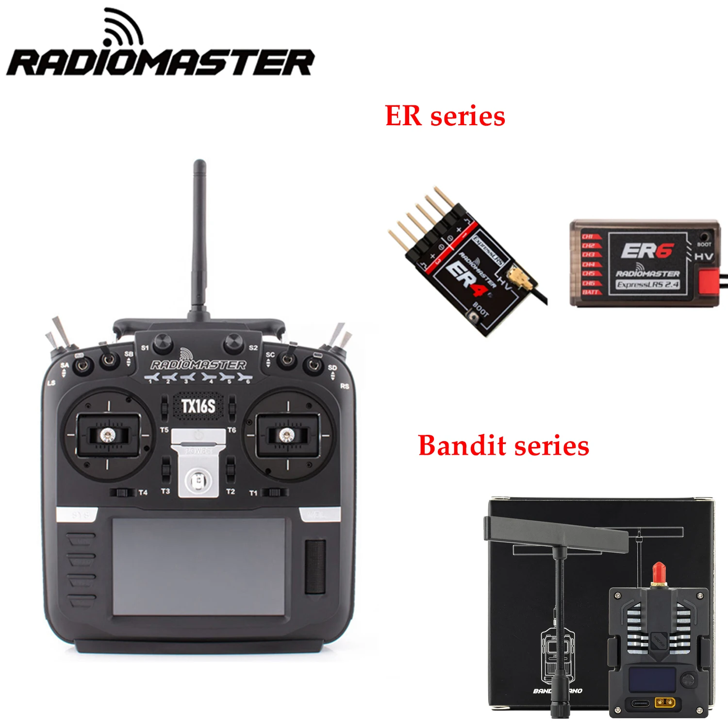 RadioMaster TX16S MKII V4.0 16CH 2.4 グラムホールジンバル ELRS