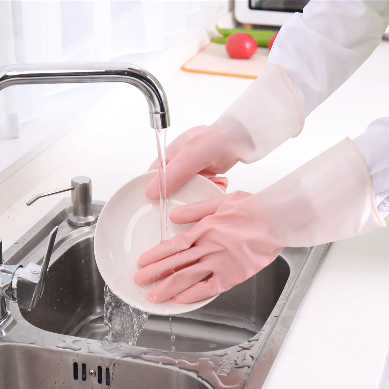 Silicone Cleaning Gloves dishwashing gloves cleaning gloves Dishwashing Cleaning Gloves Scrubber Dish Washing Sponge Rubber Tools