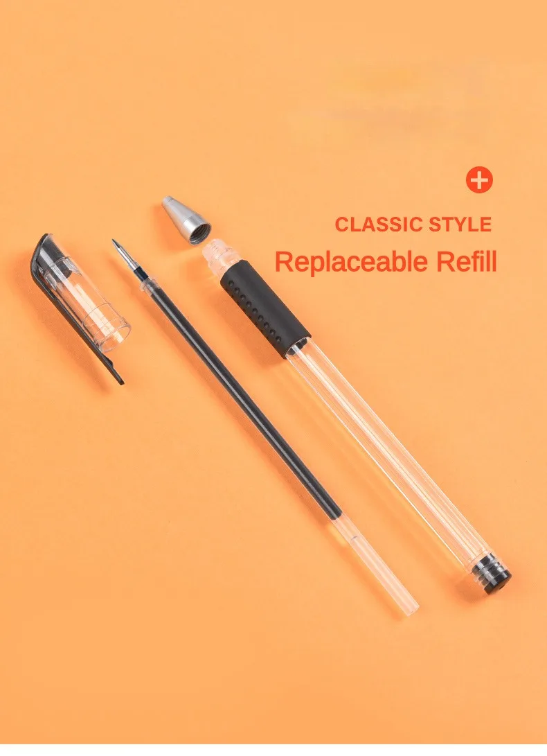 5/10/15 PCS 0.5mm Black Blue Red Gel Pen Set Full Needle