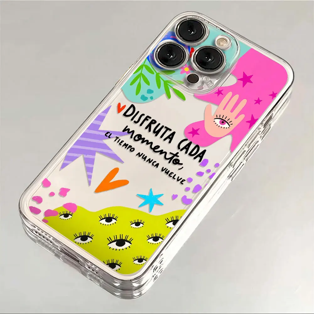 Y2K Blue Evil Eye Clear Soft TPU Phone Case