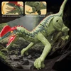 Remote Control Dinosaur Toys RC Electric Walking Jurassic Dinosaur Simulation Velociraptor Toy With LED Light Roaring for Kids 1