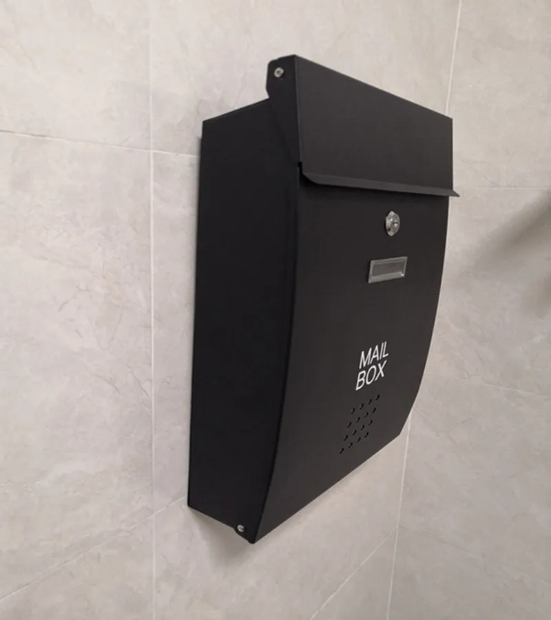 Mailboxes High grade Tieyi European style letter box mailbox suggestion box outdoor wall hanging rainproof and waterproof