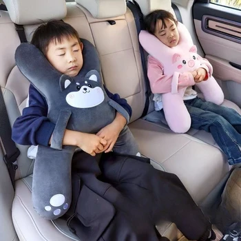 Cuscino per il collo dell'auto con cintura di sicurezza Sicurezza per il sonno Aiuto per i bambini Previene la testa appoggiata Sedile posteriore Comfort per dormire durante i viaggi a lunga distanza