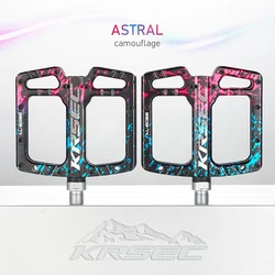 Premium Aluminum Wide Platform Lightweight Bike Pedals (Camouflage)